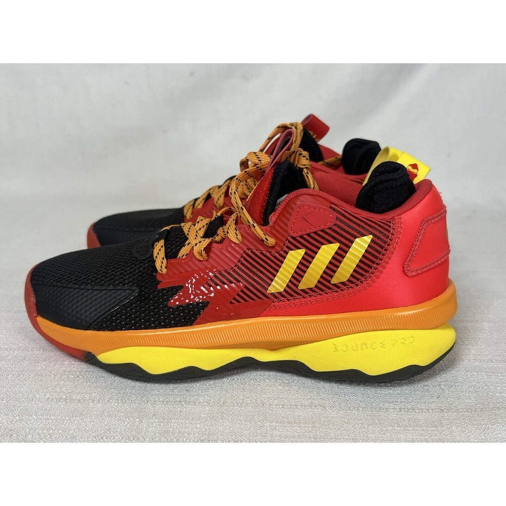 Adidas Dame 8 Mr. Incredibles Basketball Shoes Mens 6.5 Disney Pixar Red Yellow - Picture 10 of 15